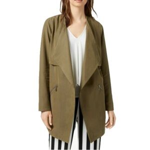 Bar III, Olive Green open front Women's Jacket light weight, Size S